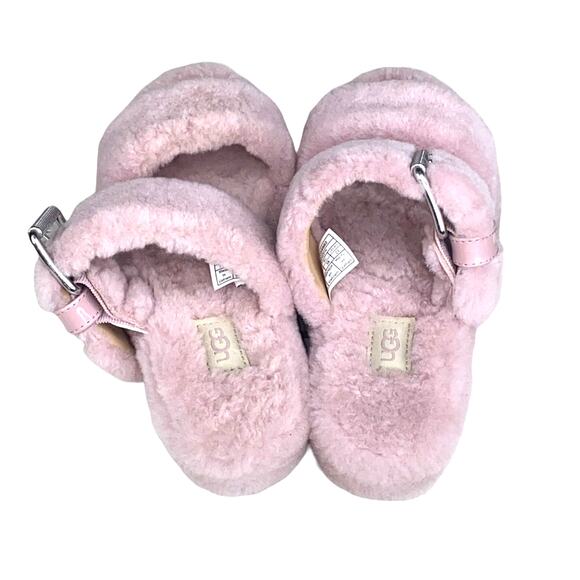 UGG Women’s Fuzz Yeah Pink Comfy Slip On Sandals Size US 7 - Picture 6 of 8